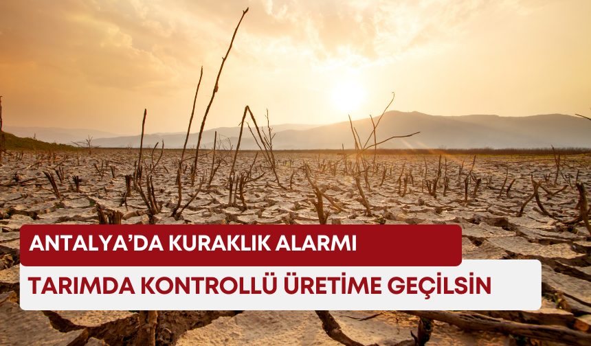 Antalya’da kuraklık alarmı: Tarımda kontrollü üretime geçilsin