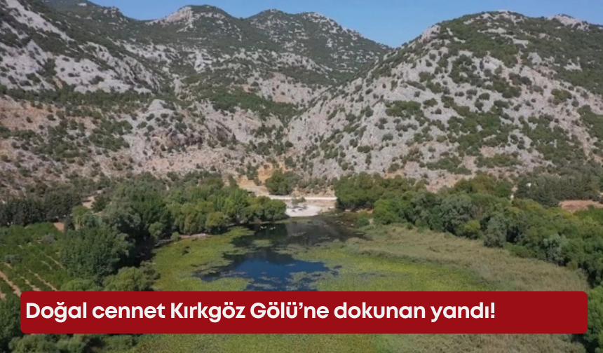 Doğal cennet Kırkgöz Gölü’ne dokunan yandı!