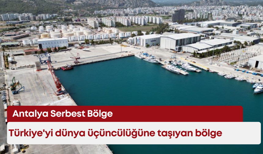 Türkiye'yi dünya üçüncülüğüne taşıyan bölge: Antalya Serbest Bölge