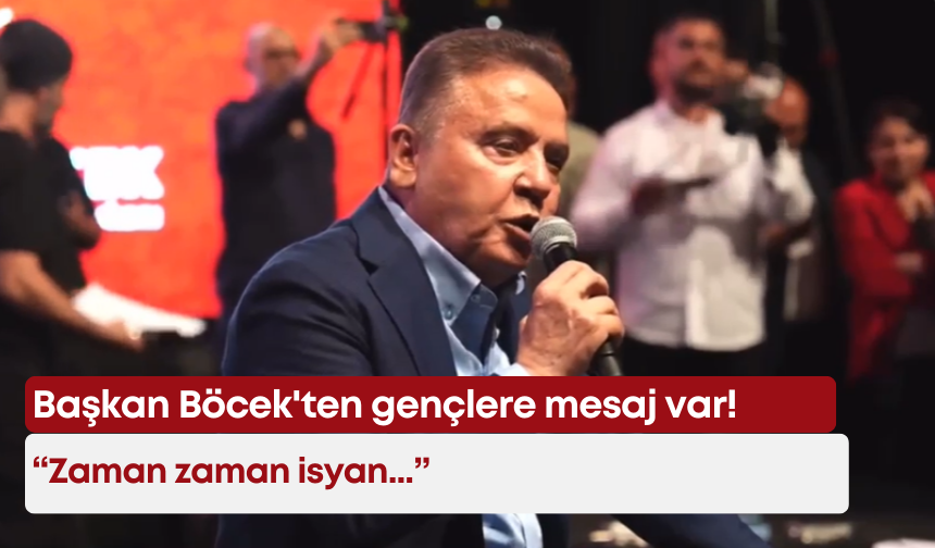 Başkan Böcek'ten gençlere mesaj var!