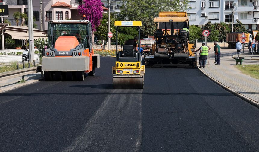 Manavgat yolları yenileniyor