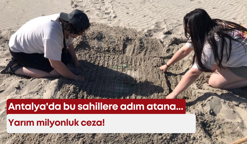 Antalya'da bu sahillere adım atana, yarım milyonluk ceza!