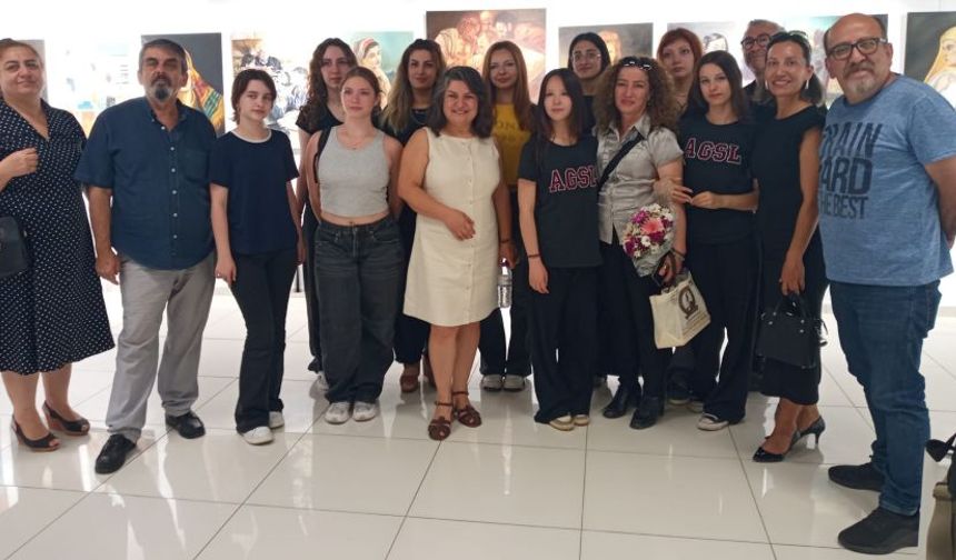 ATSO Güzel Sanatlar Lisesi yılsonu sergisi açıldı: Birbirinden güzel eserler sizi bekliyor