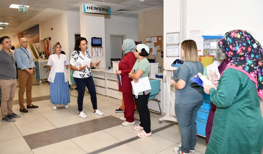 Yeni atanan Başhekimi Prof. Dr. Banu Karakuş Yılmaz'dan ilk saha çalışması