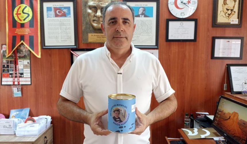 Kumbarasındaki harçlığı DMD hastası bebek için bağışladı