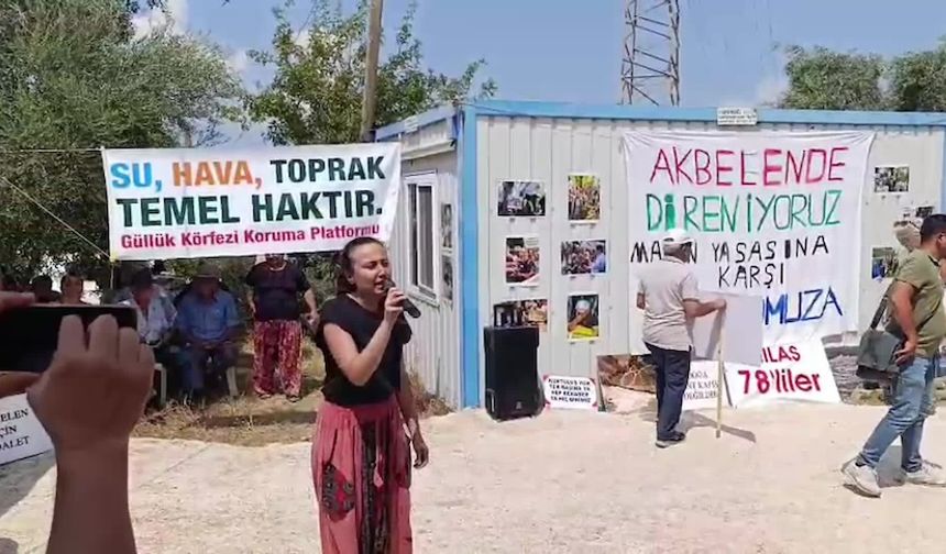 Muğla İkizköy'de maden yasası protestosu: "Başka bir memleketimiz yok"