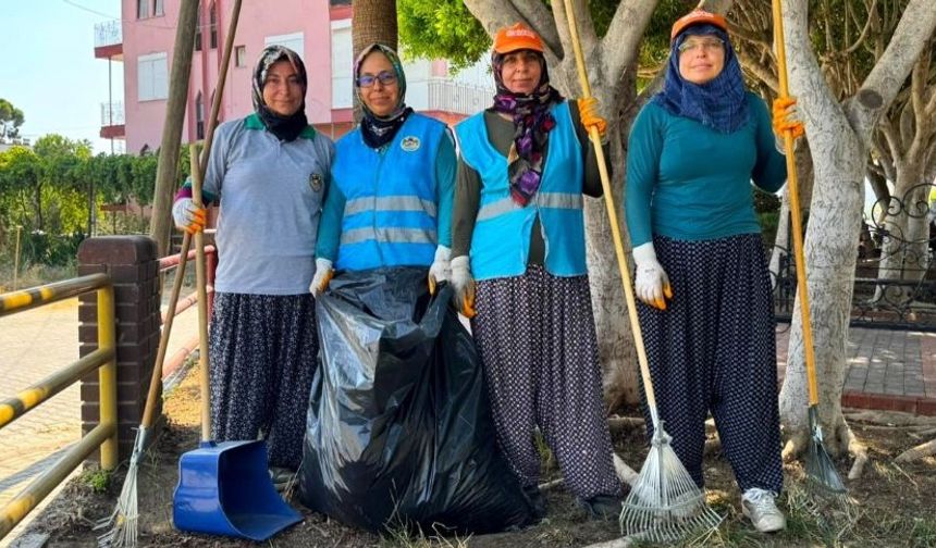 Kadınlar Alanya'yı güzelleştiriyor