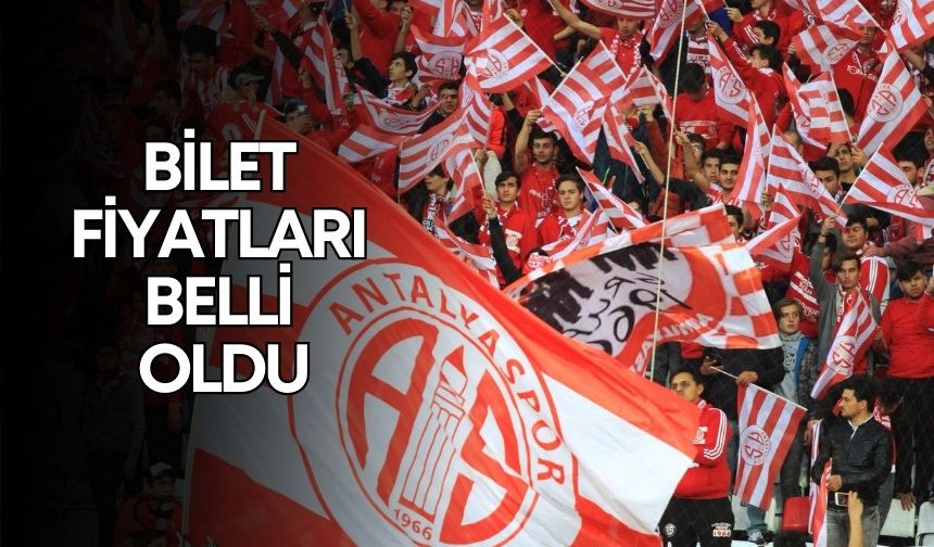 Antalyaspor’un galibiyet için taraftarına ihtiyacı var! Bilet fiyatları belli oldu