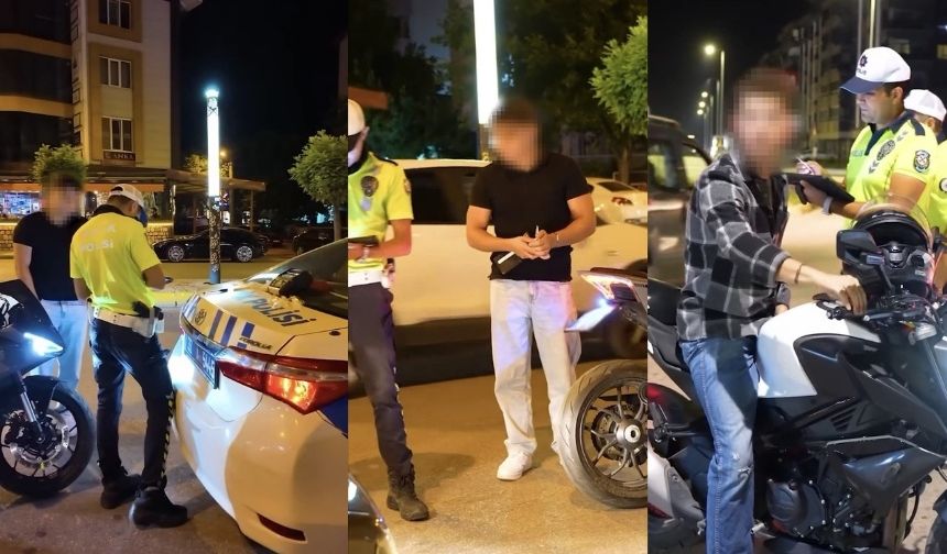 Isparta'da gürültü yapan 58 araç trafikten men edildi!