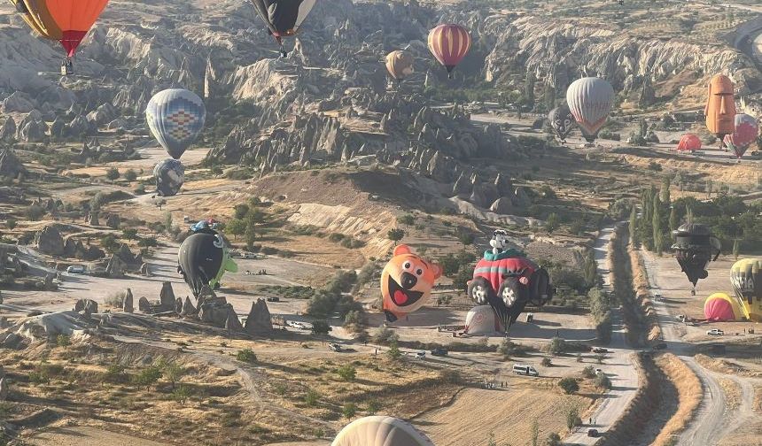 Kapadokya semalarında görsel şölen!