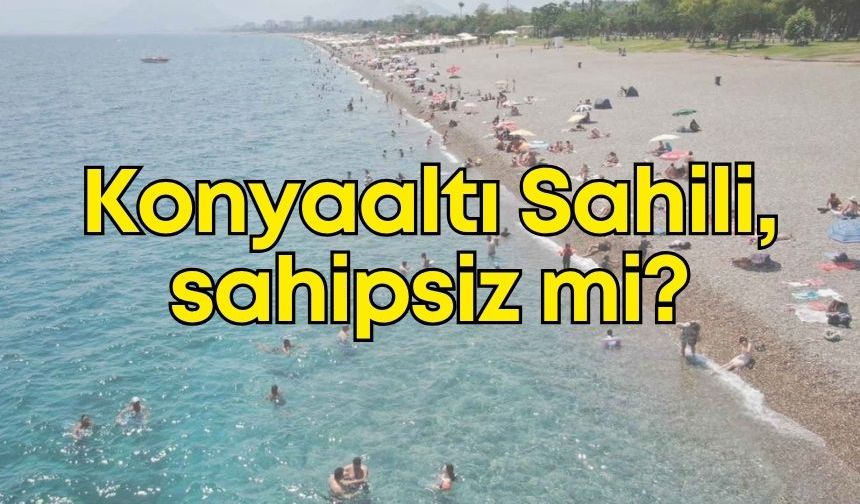 Konyaaltı Sahili'nde çöp manzarası: Turizm başkentine yakışmadı!