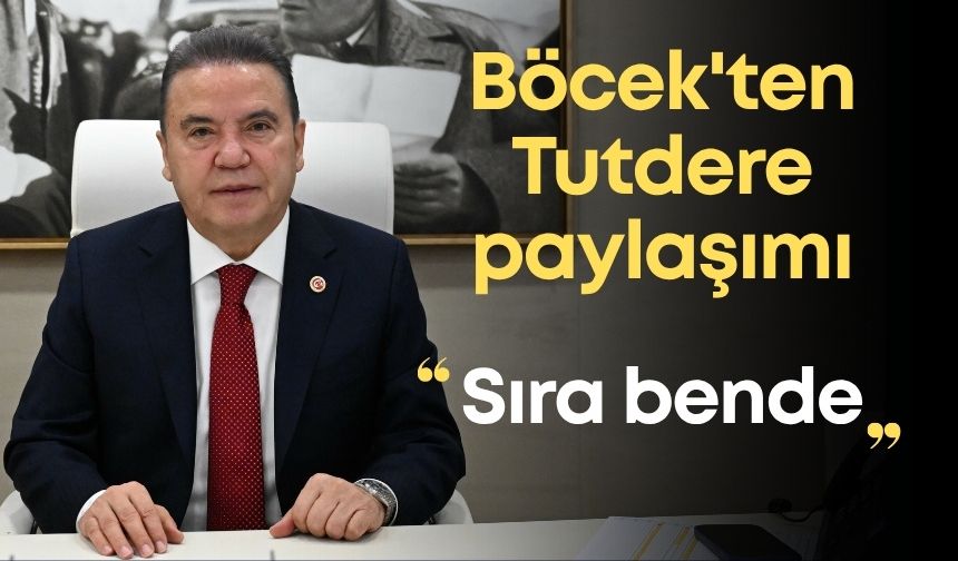 Böcek'ten Tutdere paylaşımı: Sıra bende