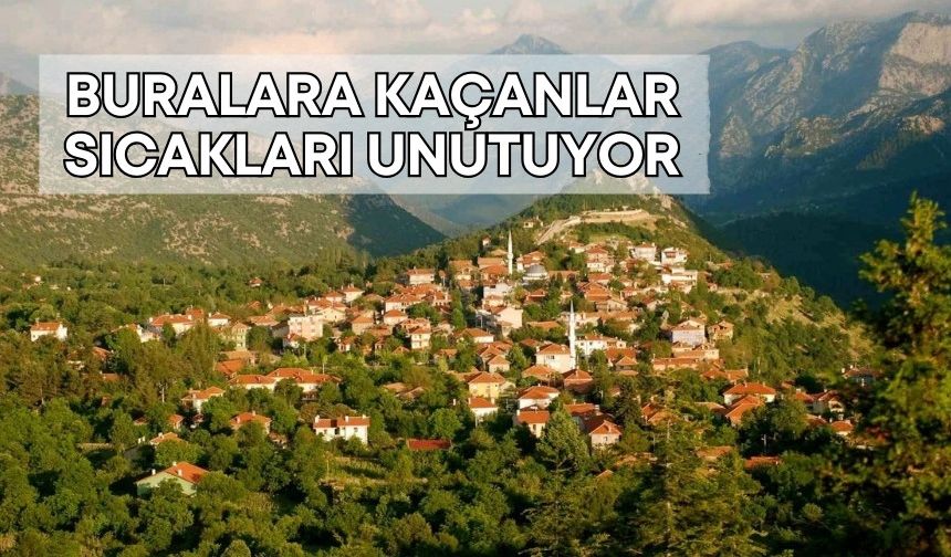 Antalya’da buralara kaçanlar sıcakları unutuyor! Kentin en serin noktaları belli oldu!
