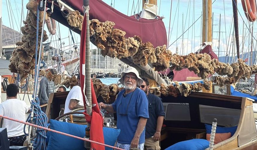 Muğla’da hayatının 60 yılını buna adadı! Aksona Mehmet bölgenin son sünger avcısı