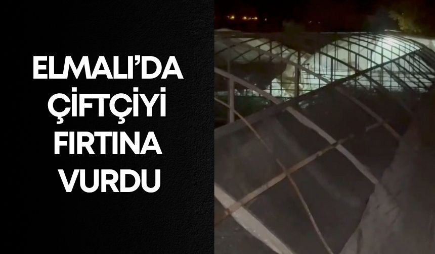 Antalya’da rüzgâr esti naylonlar uçtu! Elmalı’da çiftçiyi fırtına vurdu