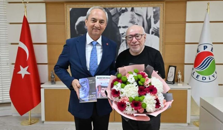 Yeşilçam’ın Banker Bilo’su İlyas Salman, Mesut Kocagöz’ü ziyaret etti