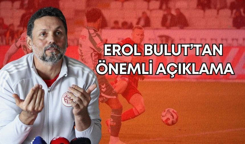 Antalyaspor’da kadro şekilleniyor: Bulut 7-8 ismi netleştirdi!