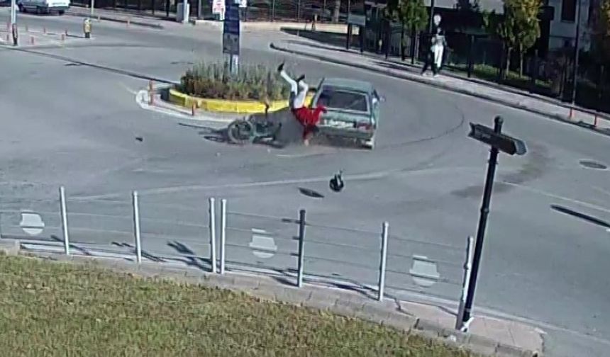Amasya'da motosiklet kazası sonrası sürücünün ne yaptığına inanmayacaksınız!