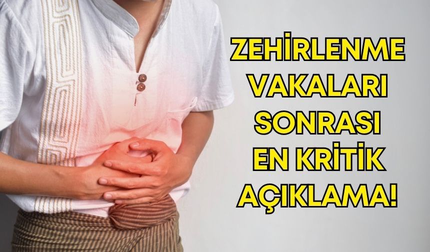 Kimya Mühendisleri Odası zehirlenme vakalarına son noktayı koydu!