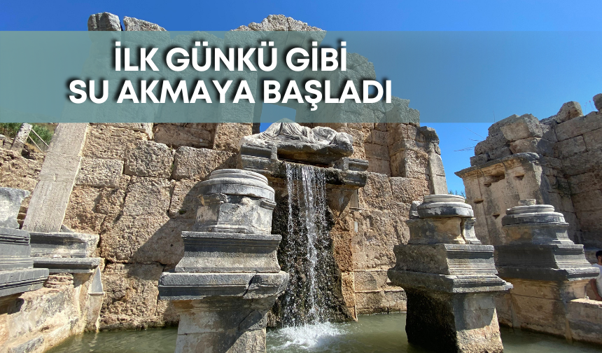 Perge’de tarihi anlar yaşanıyor! 1800 yıl sonra tekrar hayat buldu