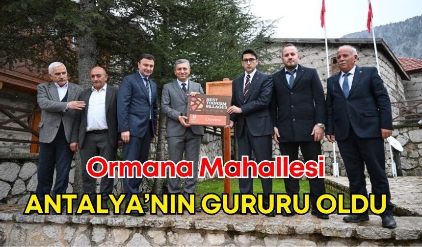 Ormana'ya büyük onur! Vali Hulusi Şahin yerleştirdi