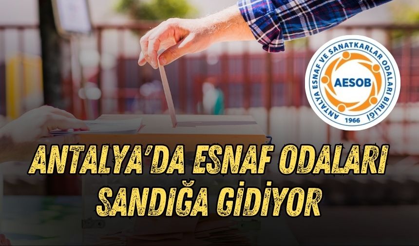 Antalya'da esnaf odaları sandığa gidiyor