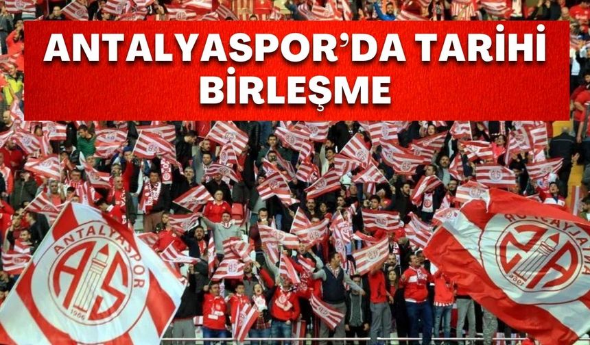 Antalyaspor’da tarihi birleşme! Gençlerbirliği maçında omuz omuza olacaklar