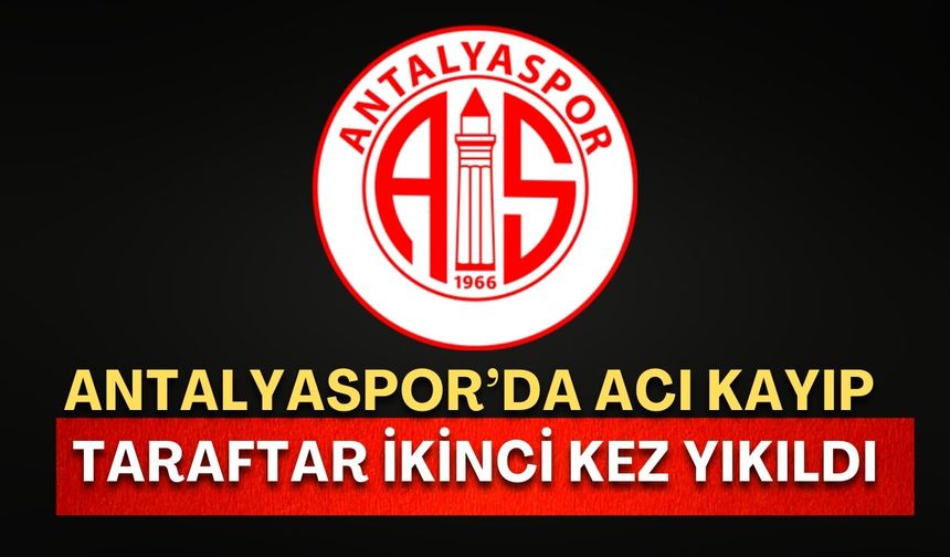 Antalyaspor yasa boğuldu