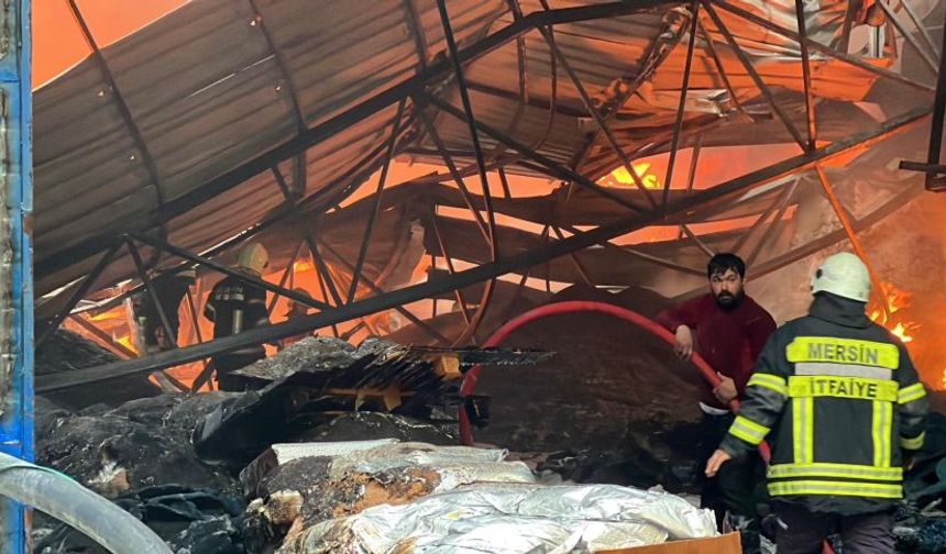 Mersin'de korkutan yangın!