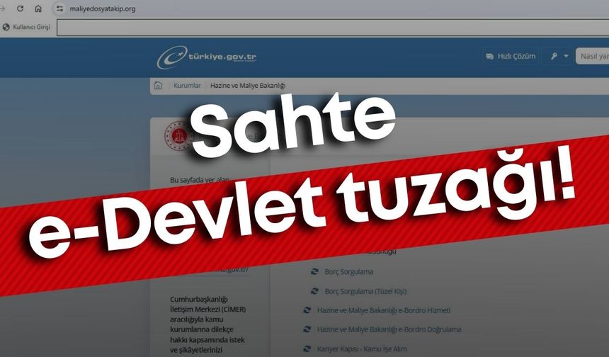 Sahte e-Devlet tuzağı! Avukat gibi arayıp 360 bin TL dolandırmak istedi