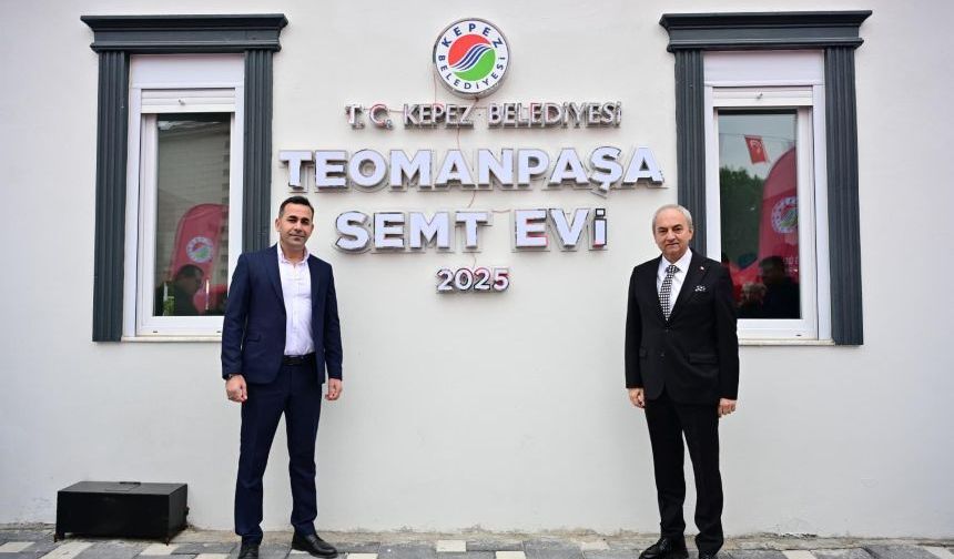 Kepez'de yeni bir sosyal alan: Teomanpaşa Semt Evi törenle açıldı