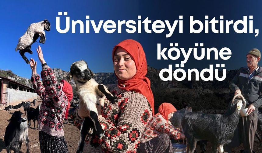 Üniversiteyi bitirdi, köyüne döndü: Yörük kızı Ayşe hem üretiyor hem kültürünü yaşatıyor