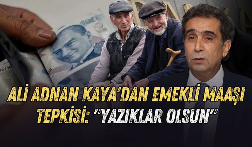 Ali Adnan Kaya'dan emekli maaşı tepkisi: "Yazıklar olsun"