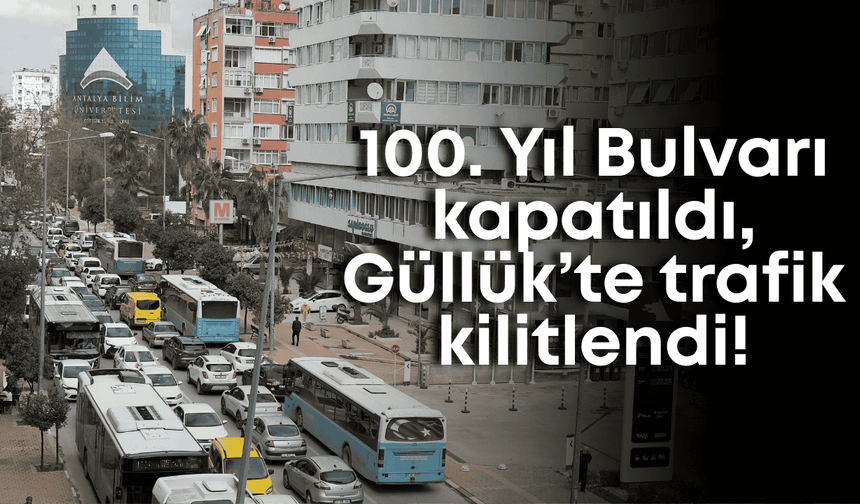 100. Yıl Bulvarı çalışması trafiği kilitledi: Güllük’te çift yönlü kuyruk