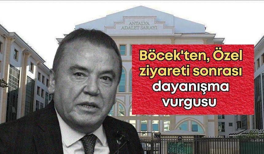 Muhittin Böcek'ten 'dayanışma' vurgusu: Özgür Özel ziyaret etmişti