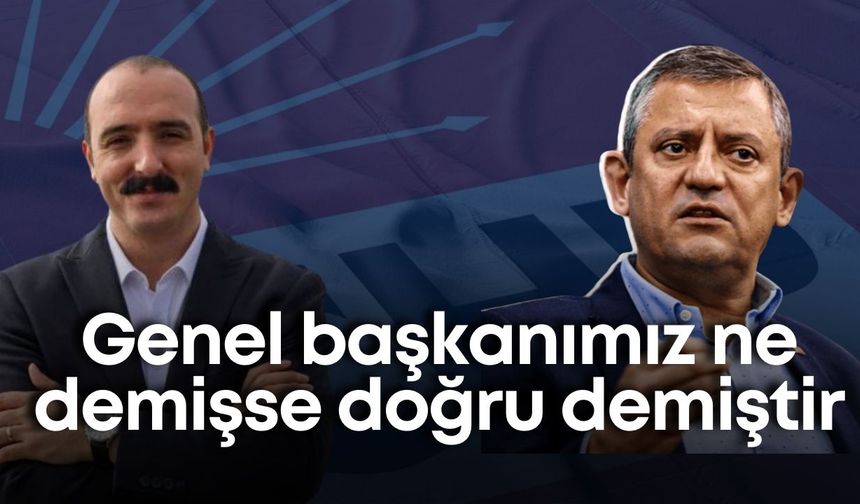 Mesut Özarslan istifası sonrası Cem Kotan’dan Özgür Özel’e destek: “CHP eğilenlerin partisi değil”
