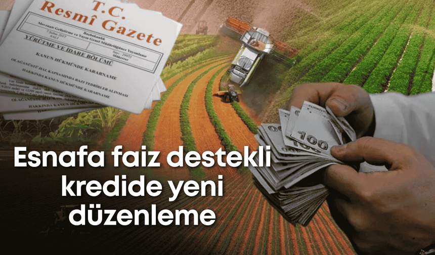Esnafa faiz destekli kredide yeni düzenleme: Vergi ve SGK şartı getirildi
