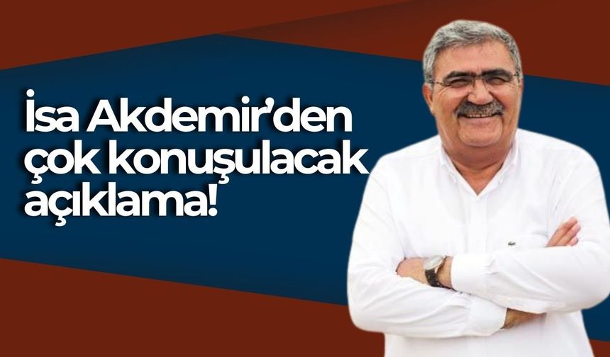 Antalya Büyükşehir Belediyesi’nde bir dönem sona erdi: İsa Akdemir’den ayrılık açıklaması