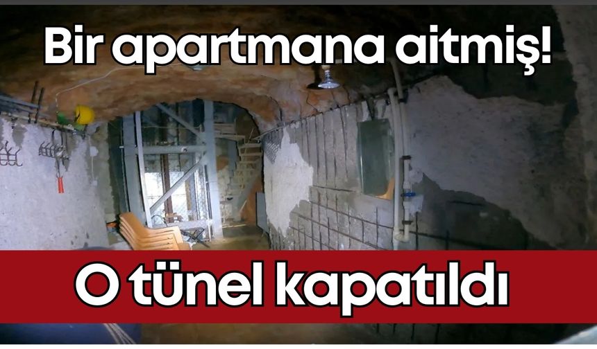 Antalya falezlerdeki kaçak tünel kapatıldı! Bir apartmana aitmiş