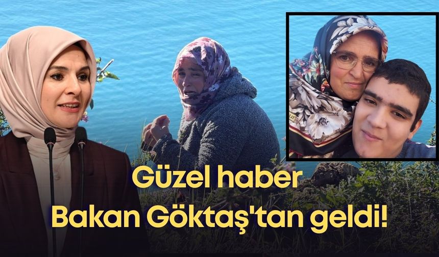 Otizmli oğlu için falezlere çıkmıştı: O anneye Bakan Göktaş'tan  güzel haber!