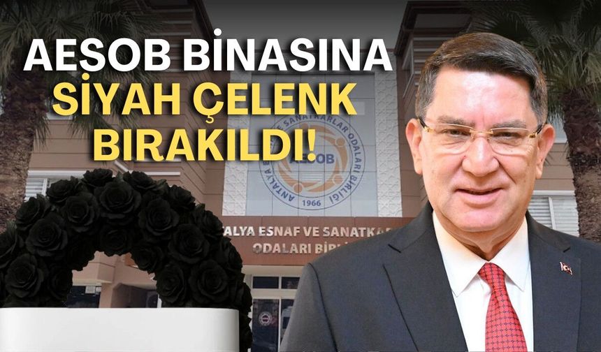 Adlıhan Dere ile taraftar arasında kriz! AESOB binasına siyah çelenk bırakıldı