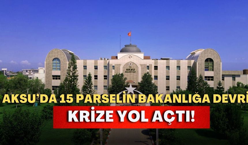 Aksu Belediyesi meclisi olağanüstü toplanıyor! Gündem CHP VE MHP’nin çekimser oyları!