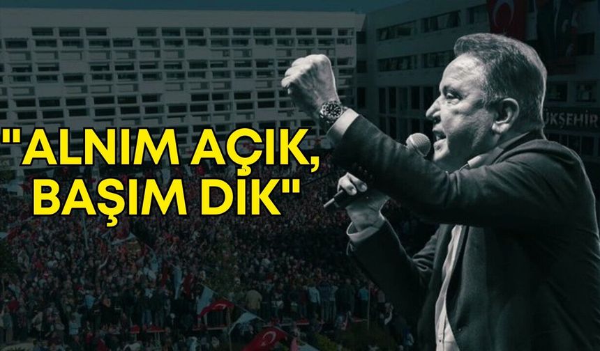 Muhittin Böcek gürledi: "Alnım açık, başım dik"