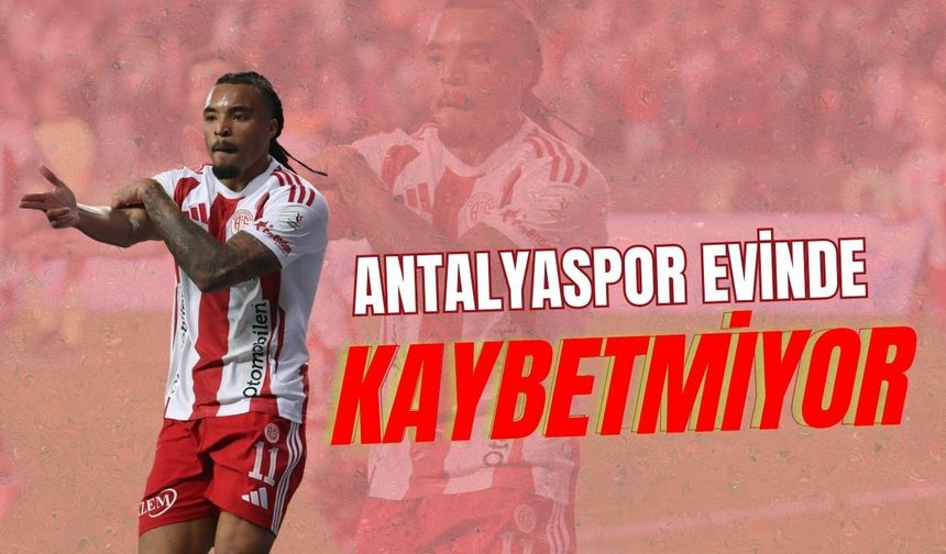Antalyaspor evinde kaybetmiyor