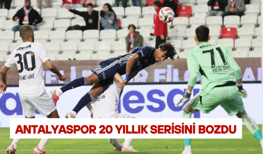 Antalyaspor 20 yıllık Gaziantep serisini bozdu: 1-4