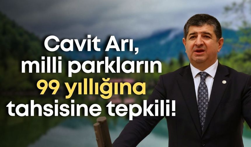 Cavit Arı, milli parkların 99 yıllığına tahsisine tepkili!