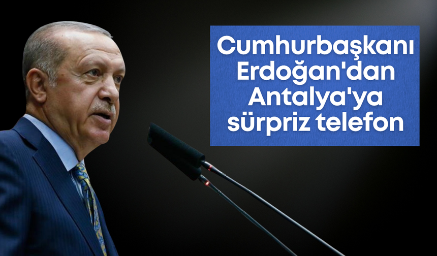 Antalya'da bayramlaşma törenine telefonla katılım