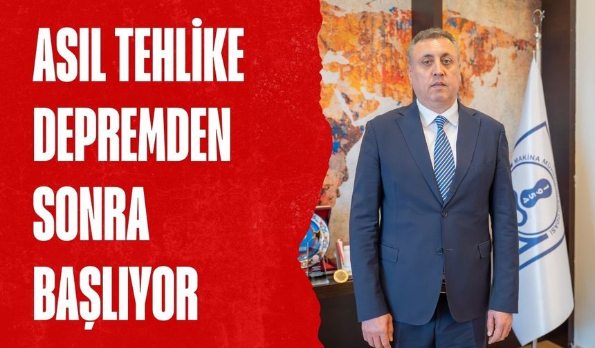 Deprem Haftası'nda MMO Antalya’dan uyarı: Asıl tehlike depremden sonra başlıyor