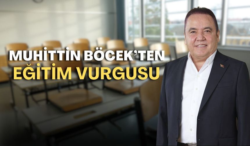 Mahkeme günü yaklaşan Muhittin Böcek’ten eğitim vurgusu