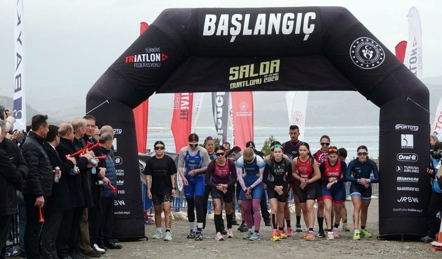 Salda Gölü’nde duatlon zirvesi: Şampiyonlar belli oldu